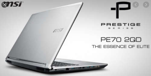 GAMING/GRAPHIC DESIGN BEAST!*MSI PRESTIGE PE70*i7-5700HQ*512GB SSD*8GB*17.3 HD+*NVIDIA GTX*QUAD CORE