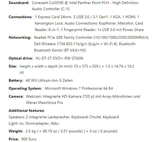 *HIGH SPEC i5!*DELL VOSTRO 3560*i5-3210m*6GB RAM*1000GB HDD*DVD*HD DISPLAY*BACKLIT KEYBOARD