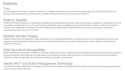 LATE ENTRY!*EXCELLENT*LENOVO THINKCENTRE M92P TINY*i5VPRO-3470T*8GB RAM*500GB HDD*