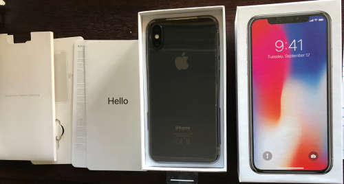 Apple iPhone X 256gb space gray NEW 12 month warranty