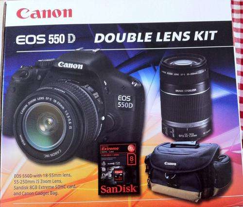 Canon EOS 550D + 18-55mm IS + 55-250mm IS DSLR ***Astonishing Value!!!