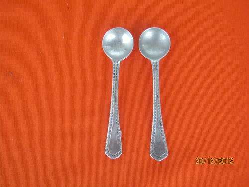 Pair of Hallmarked Silver Salt/Mustard Spoons