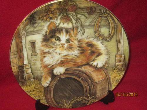 Royal Worcester Kitten Classics "Country Kitten" Plate 1 of 5