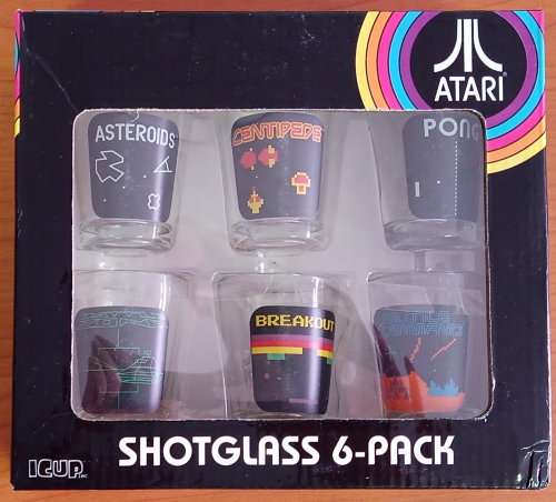 Atari Retro Games Shotglass 6-Pack (2009)