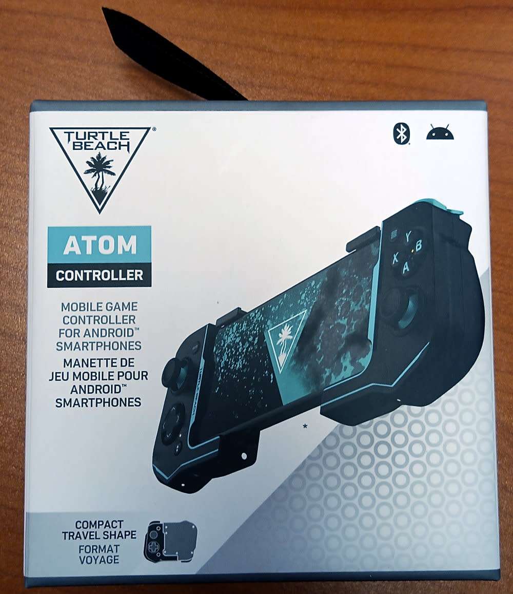 Turtle Beach Atom Mobile Gaming Controller for Android - Black/Teal - Smartphone