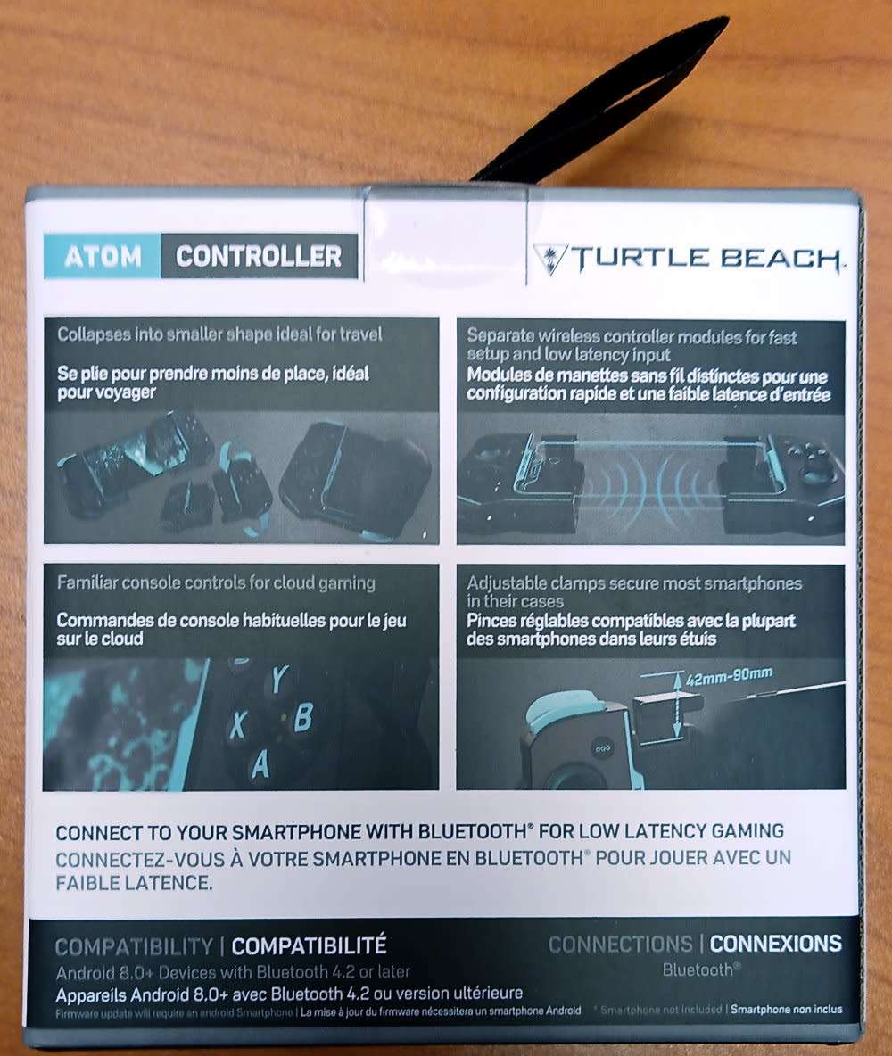Turtle Beach Atom Mobile Gaming Controller for Android - Black/Teal - Smartphone