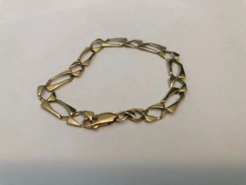 9ct 16cm SOLID GOLD BRACELET