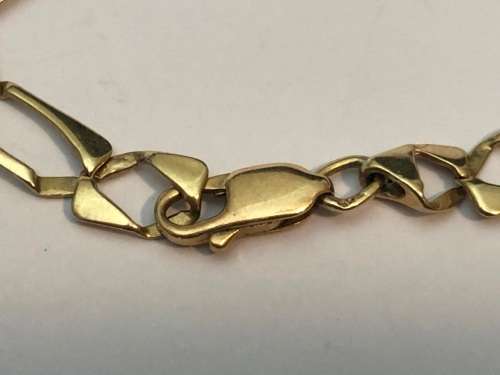 9ct 16cm SOLID GOLD BRACELET
