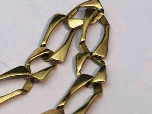 9ct 16cm SOLID GOLD BRACELET