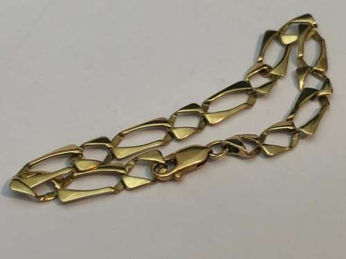 9ct 16cm SOLID GOLD BRACELET