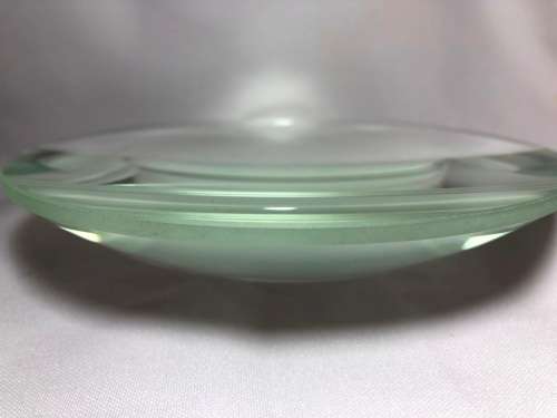 LARGE RETRO GLASS MAGNIFYING PAPER WEIGHT 16CM