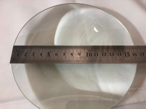 LARGE RETRO GLASS MAGNIFYING PAPER WEIGHT 16CM