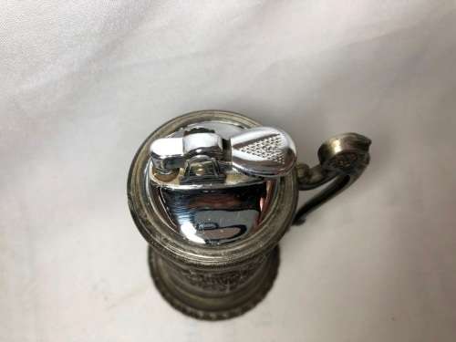 PEWTER BEER MUG LIGHTER - NOT TESTED