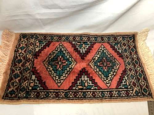 COLLECTION OF 4 SMALL PERSIAN "TABLE" CARPETS - PERFECT CONDITION