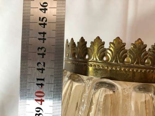 VINTAGE BRONZE FIGERUNE TABLE LAMP ON A MARBLE BASE - 44CM