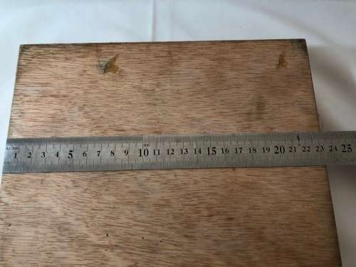 Vintage brass bullion weights in wooden box