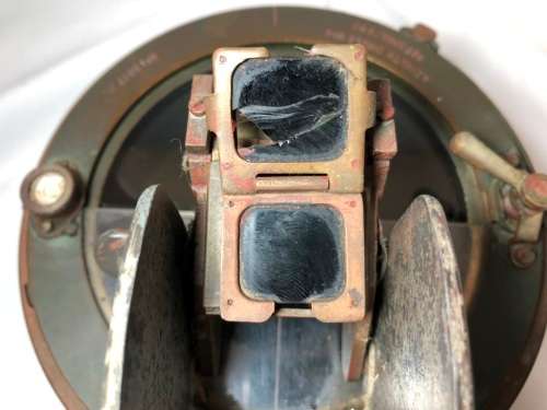 WW2 BRITISH RAF AIRCRAFT OBSERVER'S COMPASS WITH AZIMUTH CIRCLE - TYPE O.2.A Ref 6A/0.892