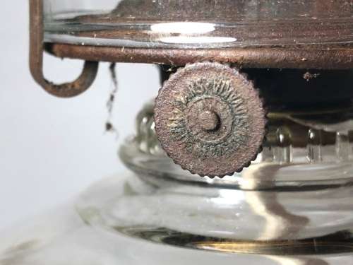 DETAILED GLASS OIL LAMP - WORKING (40CM)