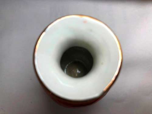 SMALL ORIENTAL HAND PAINTED PORCELAIN VASE