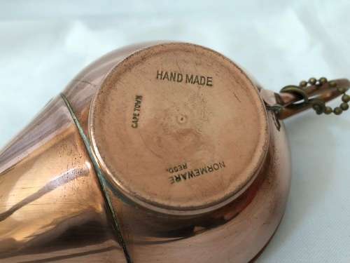 VINTAGE COPPER NORMEWARE OIL LAMP