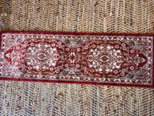 Luxurious Tabriz design carpet - made in Turkey - 150X48cm