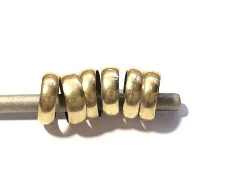 6 9ct Gold friendship rings for a necklace or bracelet