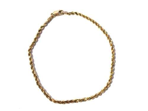 Exceptional 9ct gold bracelet - 19.5cm