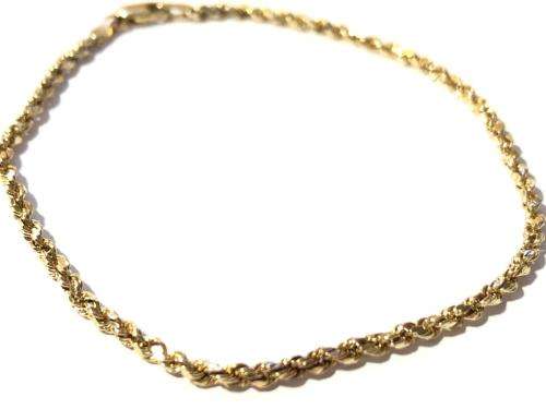 Exceptional 9ct gold bracelet - 19.5cm