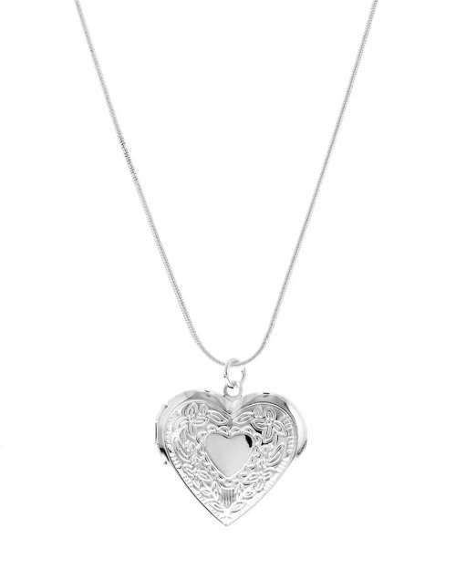 Unexpected Box Silver Heart Locket Necklace