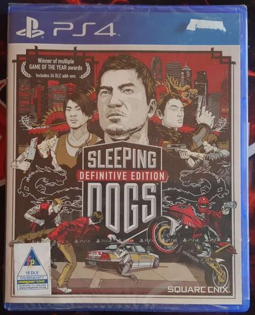 PS4 Sleeping Dogs Definitive Edition Brand New Sealed