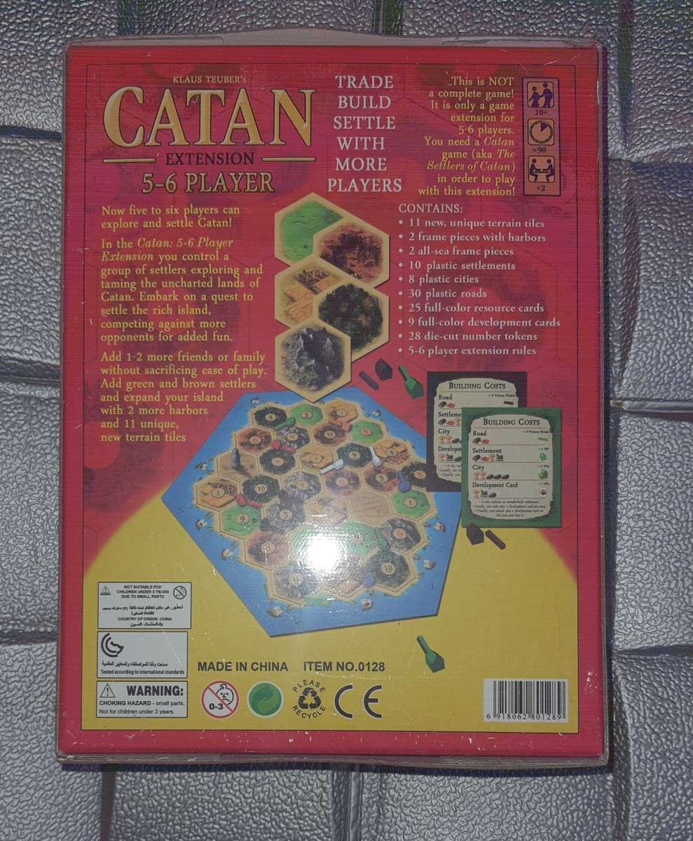 Catan 5-6 Player Extension Brand New