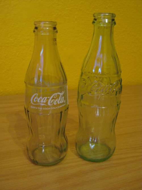 Green Coke glass bottle - 250ML + 200ML Coke bottle