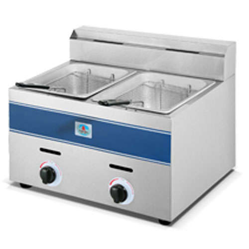 Chip Fryer Gas, 2x5.5L