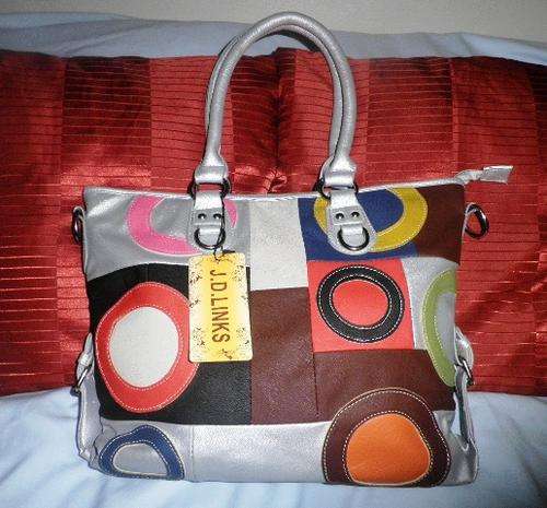 BRAND NEW COLORFUL LEATHER BAG ***STUNNING!!!***