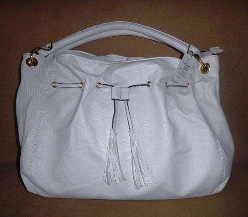 GOOD QUALITY PU LEATHER HANDBAG in WHITE COLOUR