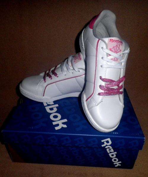 Brand New ***Authentic*** REEBOK NPC COURT PINK/WHITE TRAINERS in UK size 5