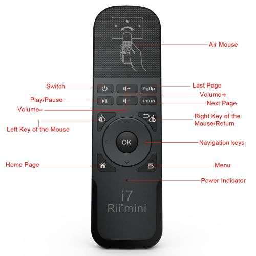 Rii i7 Handheld 2.4GHz Wireless Mouse Remote Control