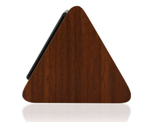 *LOCAL STOCK* Modern Triangle Wood LED Wooden Alarm Digital Desk Clock Thermometer