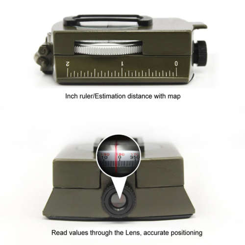 Professional Metal Military Compass Highly Accurate, Waterproof with Luminous Display Unboxed