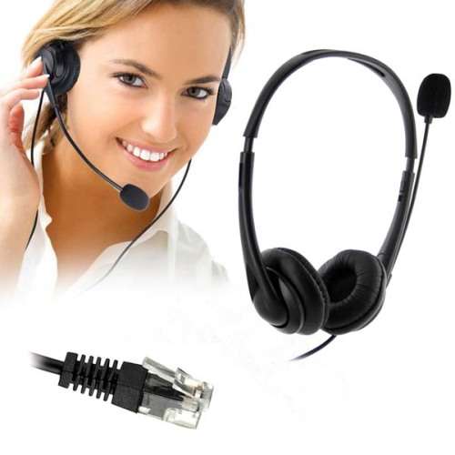 Hands-free Call Center Noise Cancelling Headset  Unboxed