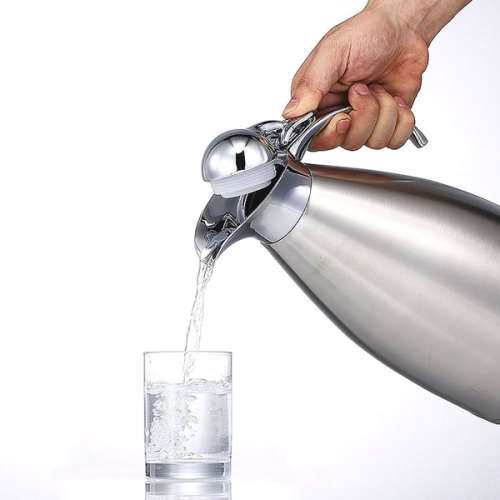 2 Liter Double Walled Vacuum Stainless Steel Coffee Carafe Unboxed