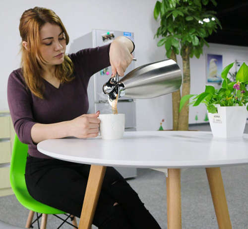 2 Liter Double Walled Vacuum Stainless Steel Coffee Carafe Unboxed