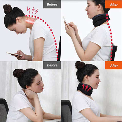 Adjustable Portable Neck Support Pillow  Unboxed