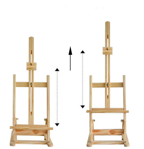 Adjustable Wooden Tabletop Studio H-Frame Easel Unboxed