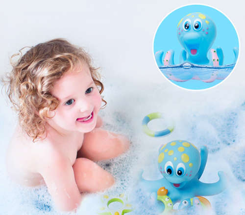 Octopus Floating Bath Toy (Multi-Coloured) Unboxed