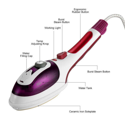 Professional Handheld Garment Steamers,Fast Heat-up Powerful Iron Steamer Unboxed