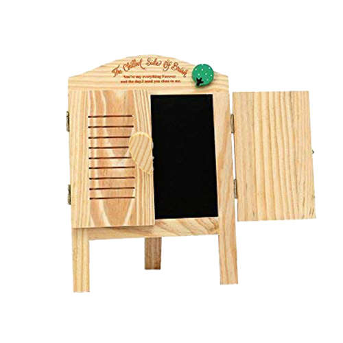 Mini Display Boards Chalkboard with Window-Shades Closing Unboxed