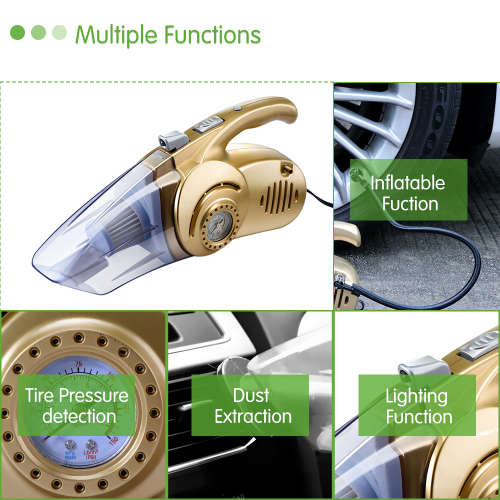 4 in 1 Multi-function 120W Wet And Dry Car Vacuum Cleaner Unboxed