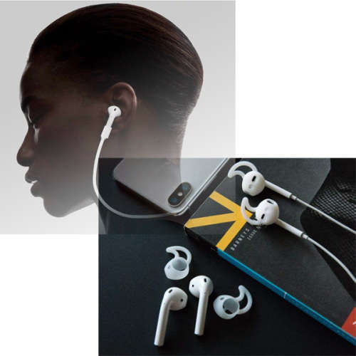 Silicone Anti-lost Strap & EarPods Cover For Airpods-White Unboxed