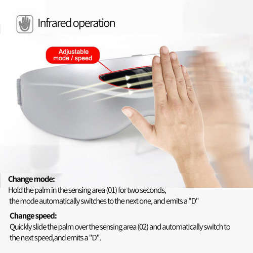 Infrared Sensor USB Recharge Smart vibration Eye massager  Unboxed